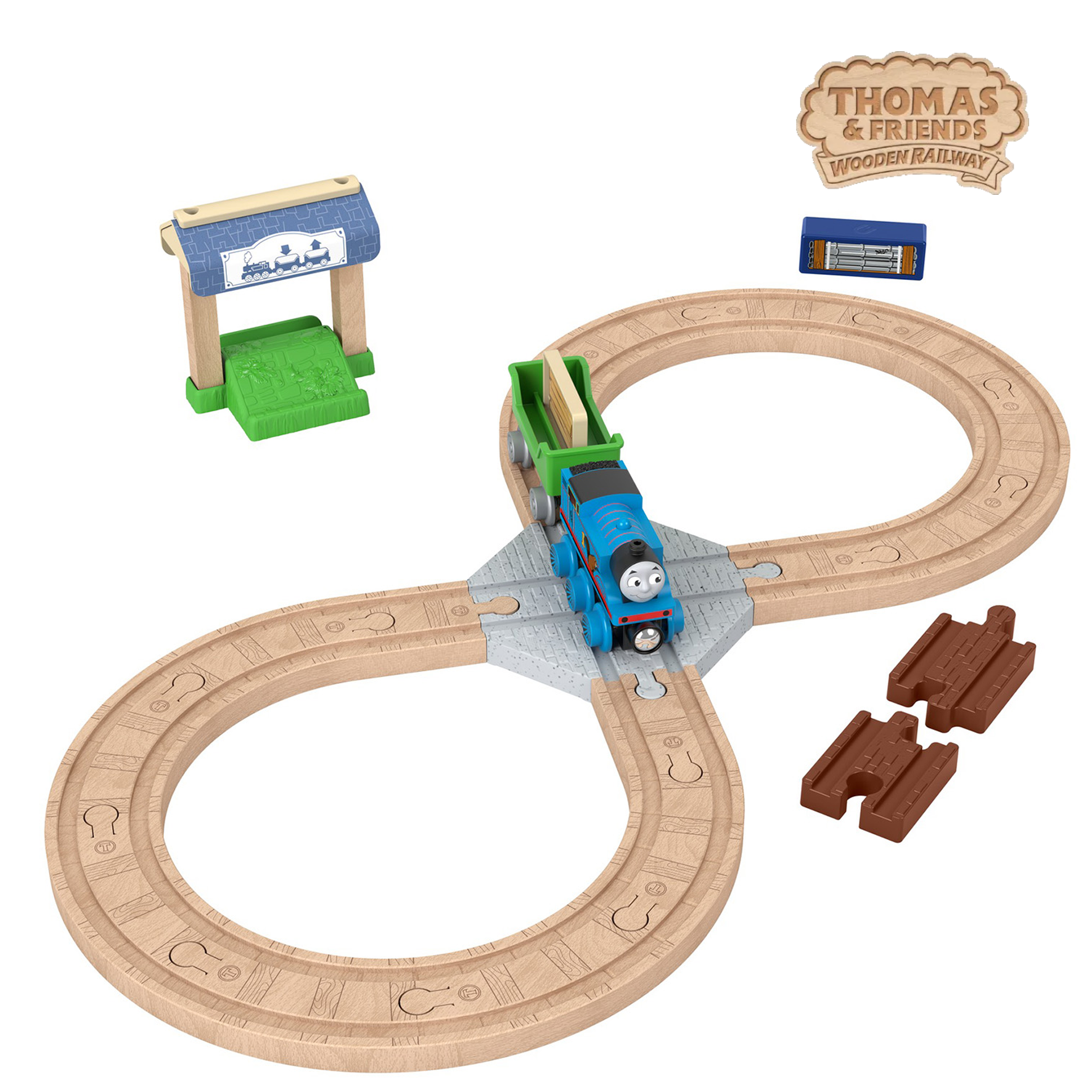 THOMAS & FRIENDS / きかんしゃトーマス 木製レールシリーズ　トーマスのレールセット